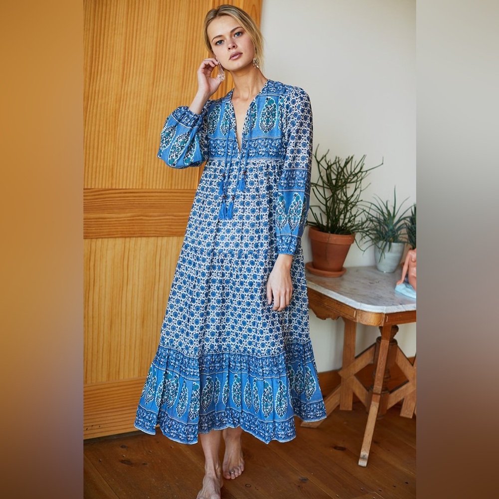 Emerson Fry HEIRLOOM DRESS - Indigo - size M/L